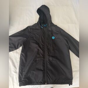 Cookies Altitude Micro Ripstop Hooded Jacket Black Large Mesh Backing